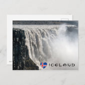 Carte Postale Cascade Dettifoss - Vatnajokull NP - Islande (Devant / Derrière)