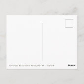 Carte Postale Cascade Dettifoss - Vatnajokull NP - Islande (Dos)