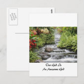 Carte Postale Cascade - Dieu stupéfiant (Devant / Derrière)