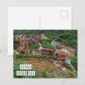 Carte Postale Cascade D'Or À Taïwan (Devant / Derrière)