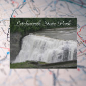 Carte Postale Cascade du parc d'état Letchworth