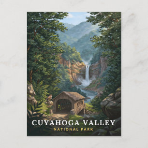 Carte Postale Cascade du parc national de la vallée de Cuyahoga