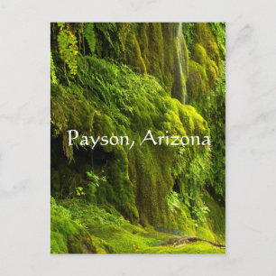 Carte Postale Cascade en vert à Payson, Arizona,