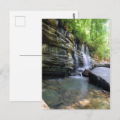 Carte Postale Cascade estivale paisible et relaxante - Tennessee (Devant / Derrière)