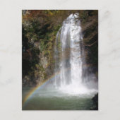 Carte postale cascade et arc-en-ciel (Devant)