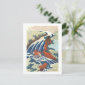 Carte Postale Cascade et cheval, Katsushika Hokusai (Debout devant)