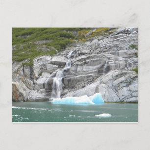 Carte Postale Cascade et Iceberg Alaska Passage intérieur