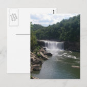 Carte Postale Cascade et rivière (Devant / Derrière)