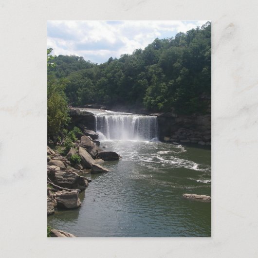 Carte Postale Cascade et rivière (Devant)