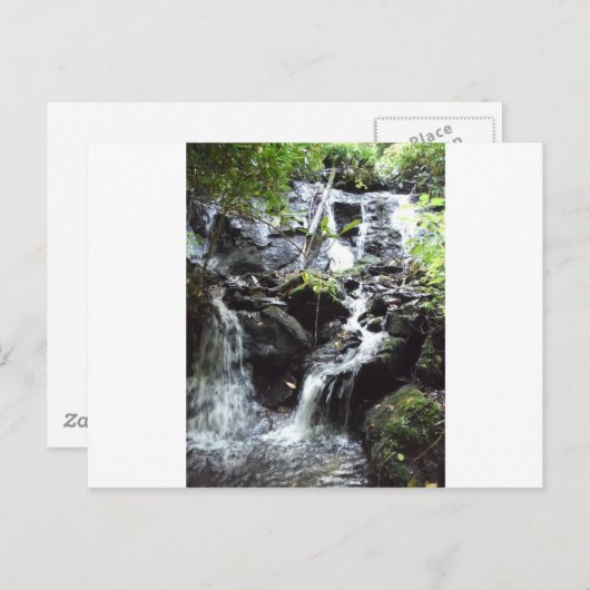 Carte Postale Cascade fumée Secret Mountain (Devant / Derrière)