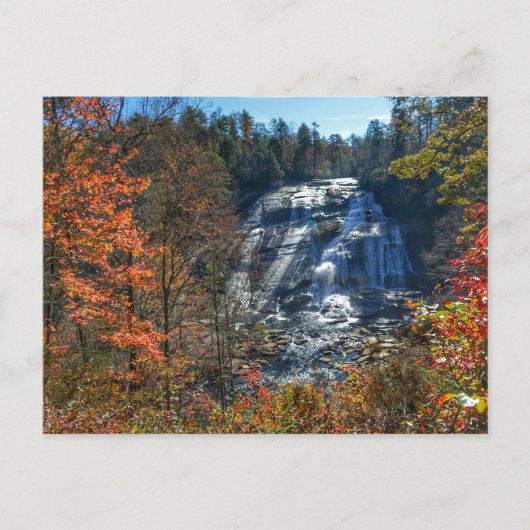 Carte Postale Cascade High Falls Forêt d'état DuPont Automne (Devant)