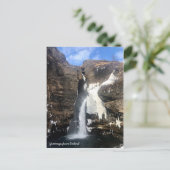 Carte Postale Cascade islandaise (Debout devant)