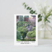 Carte Postale Cascade japonaise du jardin de thé (Debout devant)