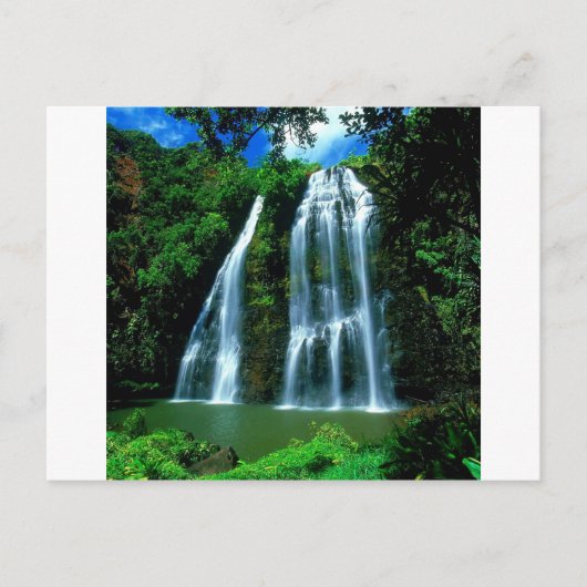 Carte Postale Cascade Opaekaa Kauai Hawaii (Devant)