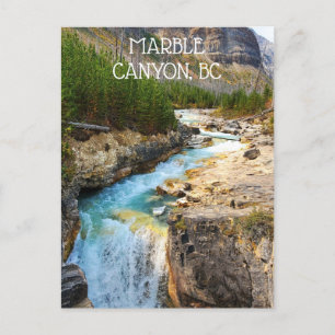 Carte Postale Cascade Pittoresque de Marble Canyon à Kootenay Pa
