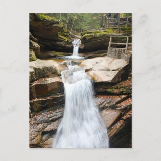 Carte Postale Cascade Sabbaday White Mounts Photo (Devant)