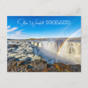 Carte Postale Cascade Selfoss, Islande