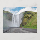 Carte Postale Cascade Skogafoss - Village Skogar, Islande (Devant)
