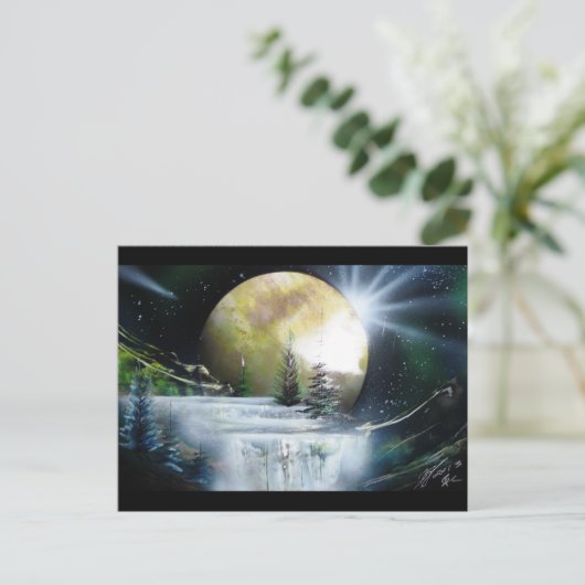 Carte Postale Cascade spatiale (Debout devant)