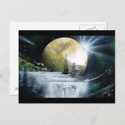 Carte Postale Cascade spatiale (Devant / Derrière)