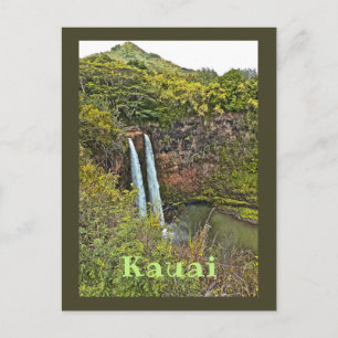 Carte Postale Cascade Wailua À Kauai