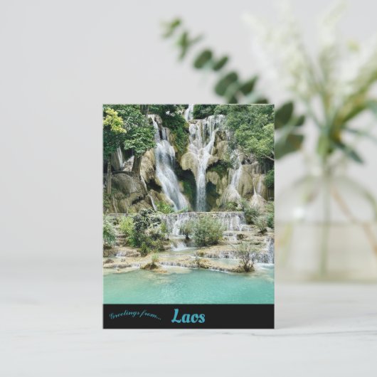 Carte Postale Cascades à Luang Prabang Laos (Debout devant)