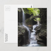 Carte Postale Cascades à Watkins Glen, New York (Devant / Derrière)