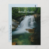 Carte Postale Cascades dans le parc Golden Ears Maple Ridge BC (Devant / Derrière)