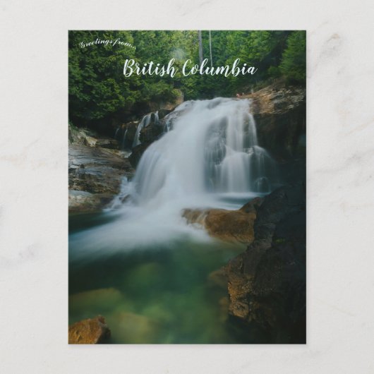 Carte Postale Cascades dans le parc Golden Ears Maple Ridge BC (Devant)