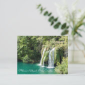 Carte Postale Cascades dans le Parc National de Plitvice - Croat (Debout devant)