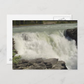 Carte Postale Cascades d'Athabasca en Alberta (Devant / Derrière)