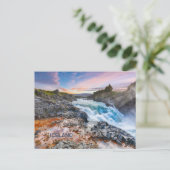Carte Postale Cascades de Geitafoss, Islande (Debout devant)