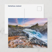 Carte Postale Cascades de Geitafoss, Islande (Devant / Derrière)
