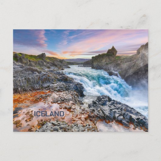 Carte Postale Cascades de Geitafoss, Islande (Devant)