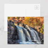 Carte Postale Cascades de Gooseberry Minnesota (Devant / Derrière)