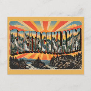 Carte Postale Cascades de la gorge de Breitachklamm Art de voyag