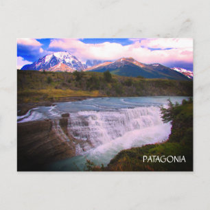 Carte Postale cascades de Patagonie