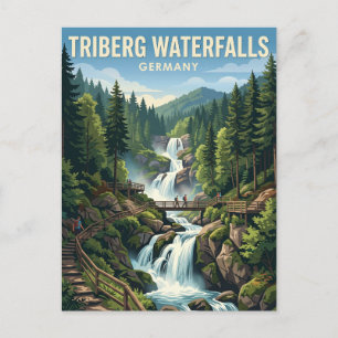 Carte Postale Cascades de Triberg Allemagne