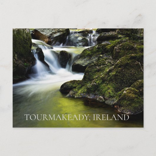 Carte Postale Cascades d'Irlande Tourmakeady (Devant)
