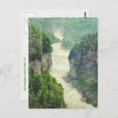 Carte Postale Cascades du parc d'état Letchworth Genesee River (Devant / Derrière)