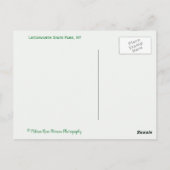 Carte Postale Cascades du parc d'état Letchworth Genesee River (Dos)