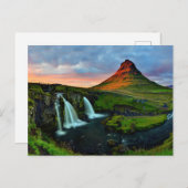 Carte Postale Cascades | Kirkjufell, Islande (Devant / Derrière)