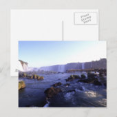 Carte Postale Cascades, le Brésil et l'Argentine d'Iguacu (Devant / Derrière)