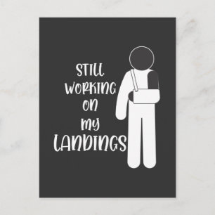 Carte Postale Cascadeur enfant qui s'est cassé le bras, remets-t