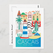 Carte postale Cascais, Portugal (Devant / Derrière)