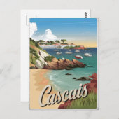 Carte Postale Cascais Portugal Vintage (Devant / Derrière)