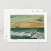 Carte Postale Casco Bay, MaineBateau dans la baie au lever du so (Devant / Derrière)