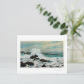 Carte Postale Casco Bay Vue sur le Surf et les rochers (Debout devant)