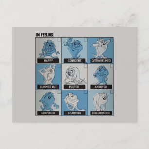 Carte Postale Case à cocher Émotion TAZ™