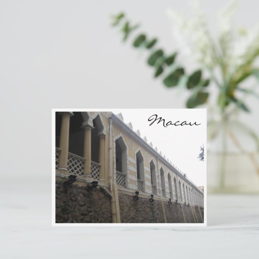 Carte Postale caserne maure de macau (Debout devant)